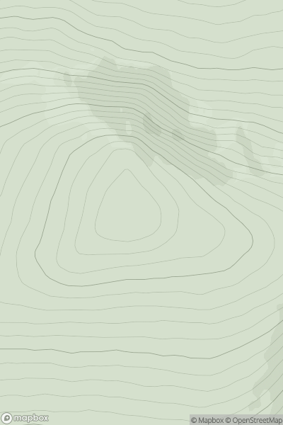 Thumbnail image for Meall nan Ruadhag [Loch Leven to Rannoch Station] showing contour plot for surrounding peak